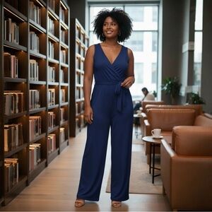 NWT The Drop x Caralyn Mirand Sleeveless Wrap Jumpsuit